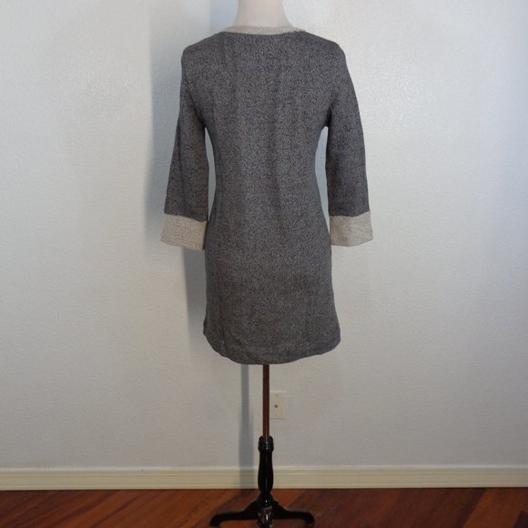 FC Jeans Gray Sweater Knit Tunic Dress Pockets Women's US 6 Above Knee - Picture 4 of 6